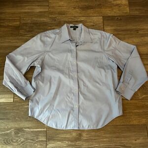 LAUREN RALPH LAUREN Mens Light Blue Button Down Shirt Long Sleeve Classic Fit XL